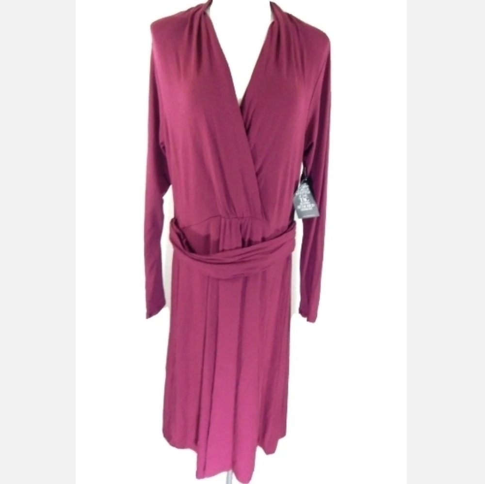 Pure Collection Soft Jersey Long Sleeve Dress
